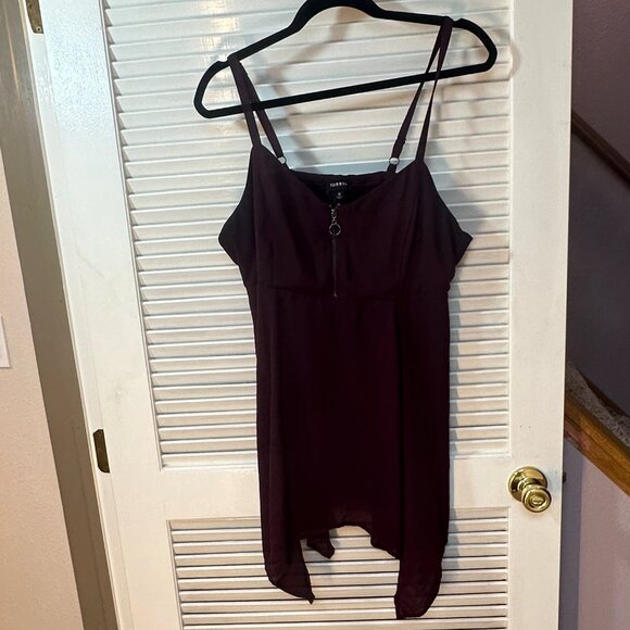 Torrid Georgette Babydoll Hanky-Hem Cami – Winetasting – Size 0 - Picture 3 of 13